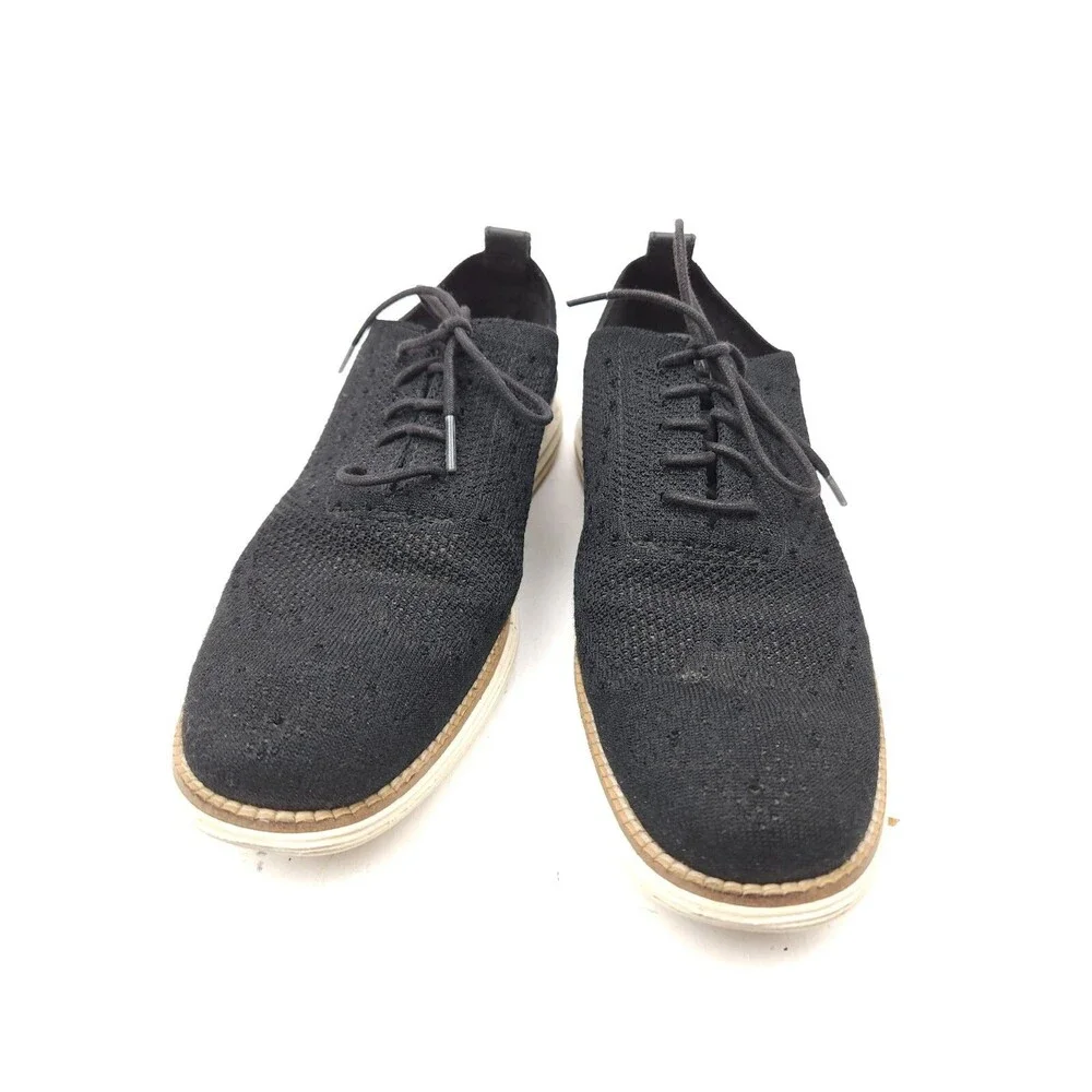 Cole Haan C27959 Grand OS Wingtip Men’s Size 8 M Oxfords Black Stitchlite